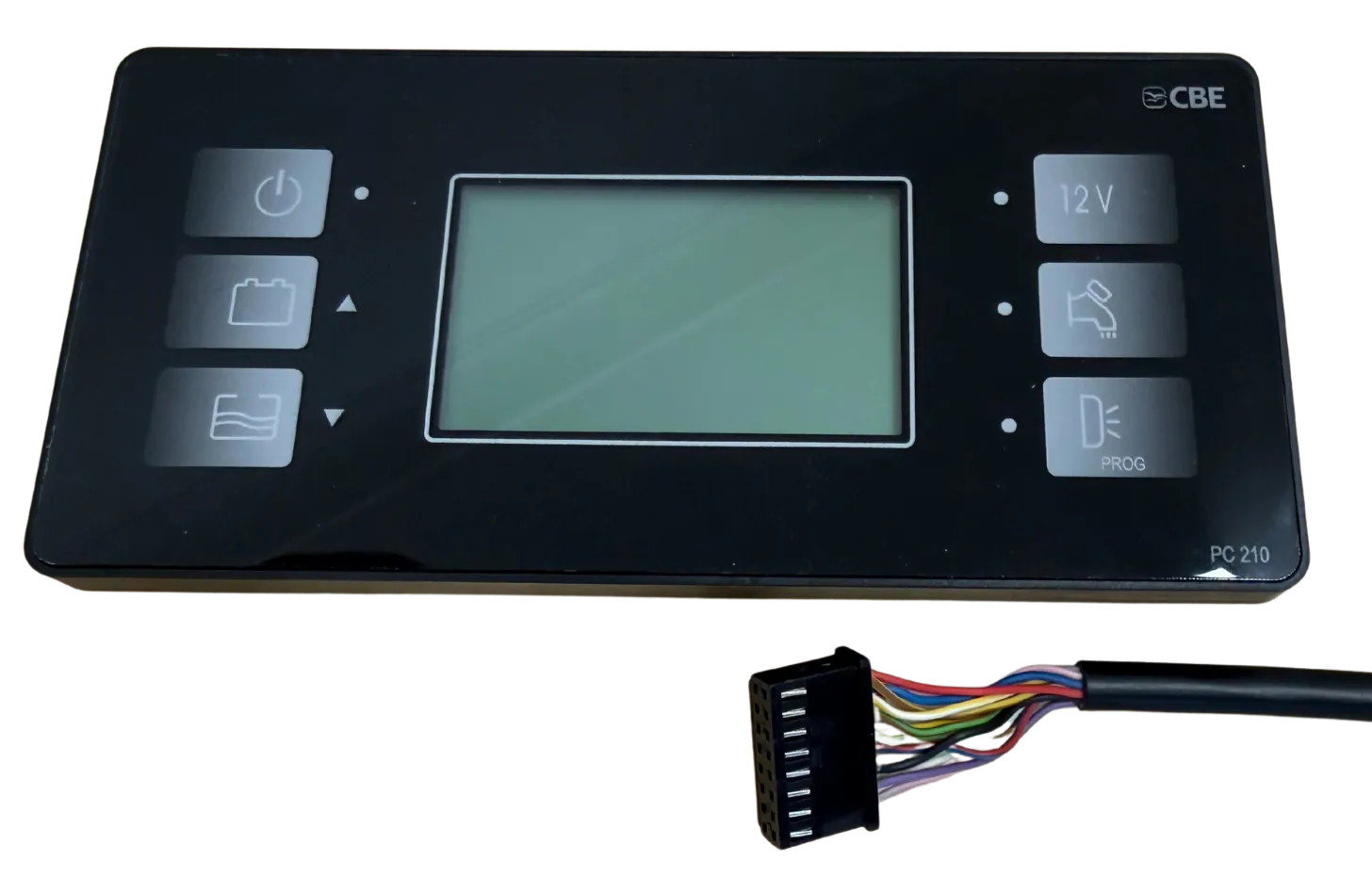 A CBE control panel of the kind already fitted in the van, with its 16-way connector