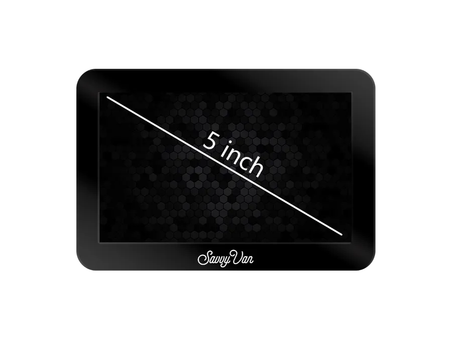 The 5 inch SavvyVan3 touchscreen