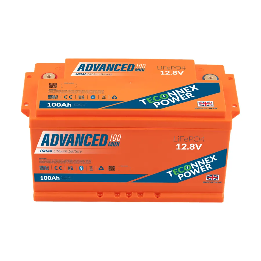 A Teconnex Power Advanced 100 Midi lithium leisure battery