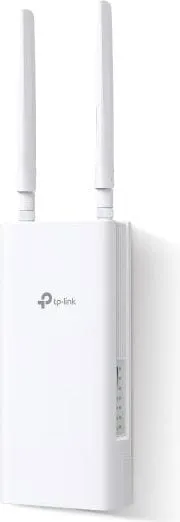 The TP-Link outdoor 4G router, a slim white weather-resistant box with two aerials on top. See it in the shop
